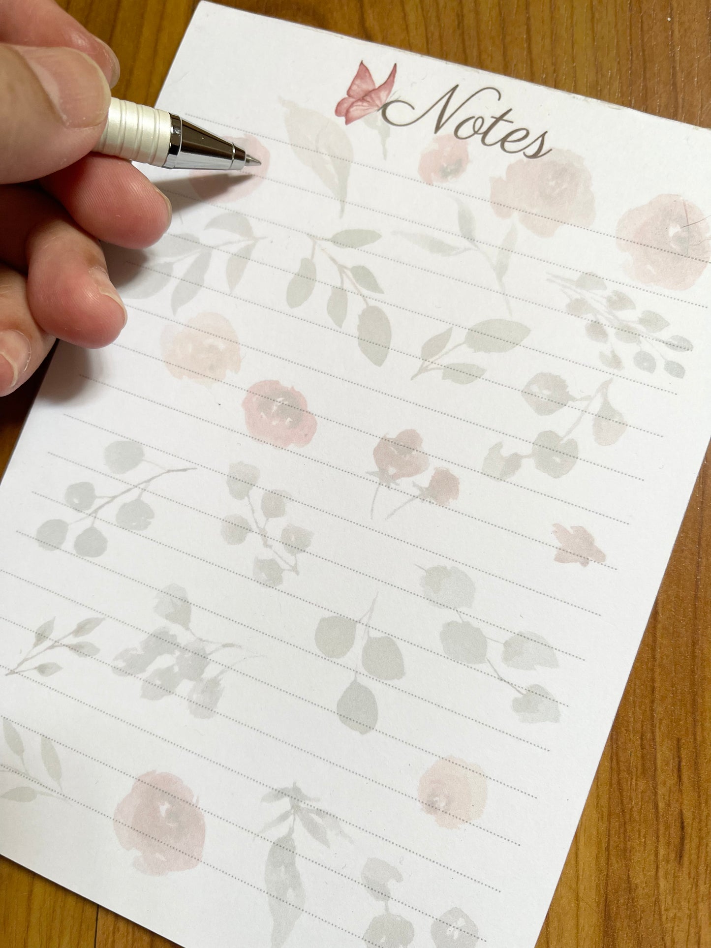 A Rosy Notepad